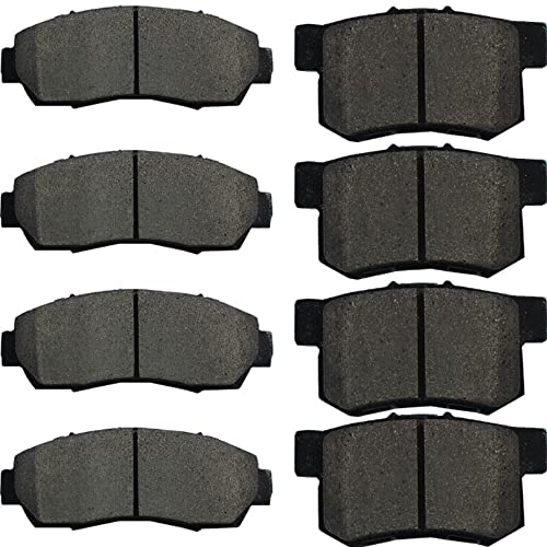 SIPAUTEC-8pcs Ceramic Brake Pads Replacement For (2007-2016 Honda Cr-V),(2012-2015 Honda Crosstour)/,(2011 Honda Accord Crosstour),(ACURA RDX 2010-2012) - style: 2ddgfcv-99