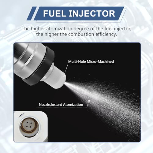 Fuel Injector 06164P2J000 Compatible with Honda Accord 2.3L 98-02; Civic 1.6L 96-00; CR-V 2.0L 1998; Odyssey 2.3L 1998 & Acura Integra 1.8L 96-01; RL 3.5L TL 3.2L 96-98 & More (Set of 4)