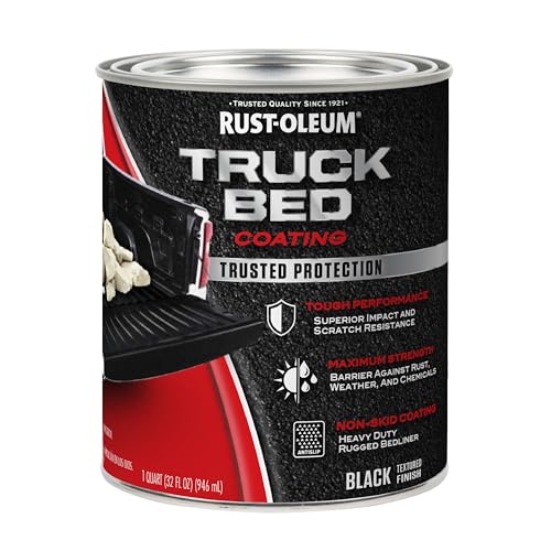 Rust-Oleum 342668 Stops Rust Truck Bed Coating, 1 Quart, Black - color: Black, size: 32 Fl Oz (Pack of 1)