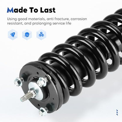 Front Complete Struts Assembly w/Coil Spring Shock Absorber Compatible with 1996-2002 Toyota 4Runner 4WD 3.4L V6 Only, Replace for 171351L 171351R, 2Pcs