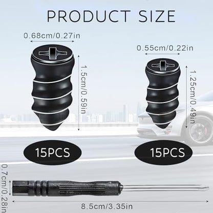 PINKJOY 30 Pcs Tire Repair Nails Self-Tapping Screw Rubber Screw Tool Self-Service Tire Repair NAI for Car Motorcycle Truck - size: 30PCS