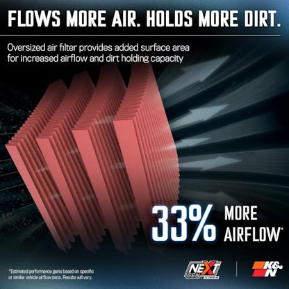 K&N NextGen Aluminum Cold Air Intake System: High-Flow Cotton Filter: 2011-2026 Dodge/Jeep Durango/Grand Cherokee, 70-1563 - style: NextGen Aluminum