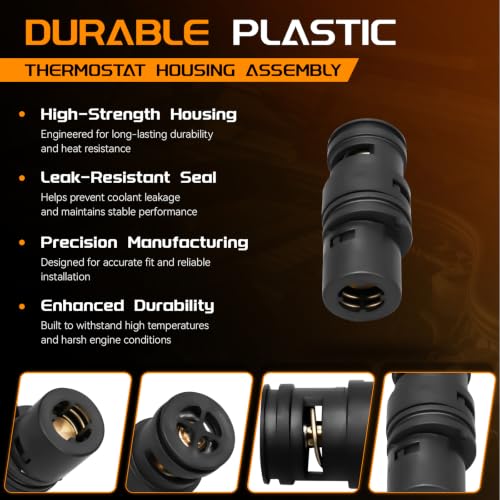BRTEC Engine Coolant Thermostat Housing Assembly 17111437362 - color: 17111437362