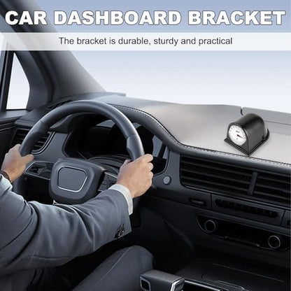 Car 2" 52mm Single Hole Dash Gauge Pod Holder, Single Gauge Swivels 360 Degrees Dashboard Pod Mount, Universal ABS Plastic Housing Pod Meter Cup Gauge to Vehicle's Dash - color: Single Hole