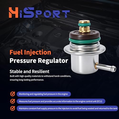 HiSport XR3Z9C968AA Fuel Injection Pressure Regulator Compatible with Ford - size: HSFPR968AA