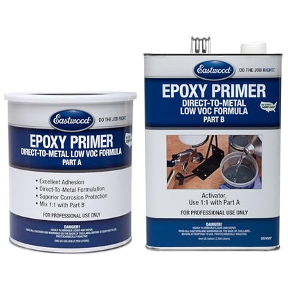 Eastwood Epoxy Primer Black Autobody Paint and Activator - 2 Gallon Kit - color: Black, size: 256 Ounce (Pack of 1)