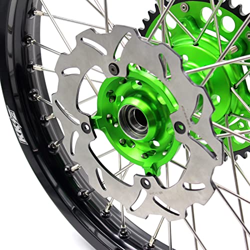 KKE 18'' 21'' Enduro Spoked Wheels For KAWASAKI KX125 / KX250 1993-2002 Discs Complete Rims Set