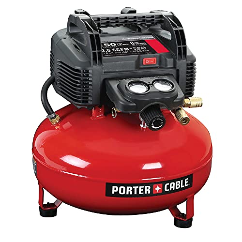 PORTER-CABLE Portable Pancake Air Compressor, 6 Gallon, 150 Max PSI