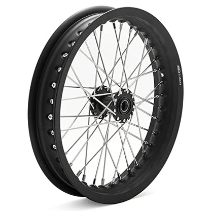 TOFR CNC 14"x2.15" Front Wheel Rim Hub for Sur-Ron Surron Light Bee X LBX - color: Black, size: 14" Front