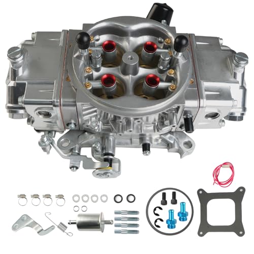 BR-67201 850CFM 4-Barrel Carburetor - 4150 Double Pumper Mechanical Secondary for Holley Quick Fuel Brawler Race Series - Square Bore No Choke Dual Inlet Performance Carb