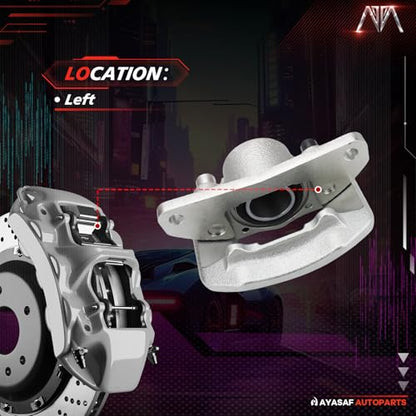 19543 Front Left Driver Side Disc Brake Caliper Assembly - color: Front Left