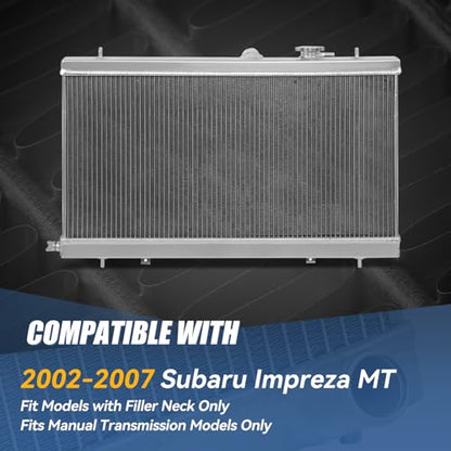 Auto Dynasty Radiator for 2002-2007 Subaru Impreza MT