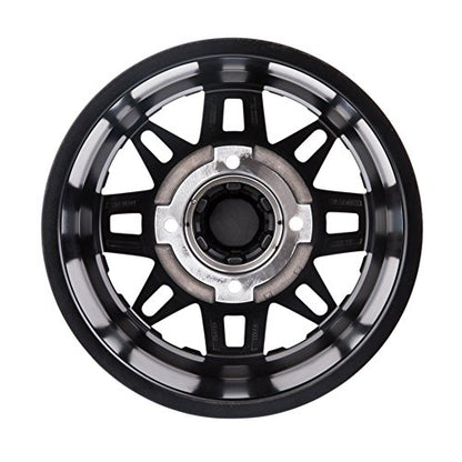 TUSK 4/137 Teton Beadlock Wheel 14x10 5.0 + 5.0 Gun Metal/Black Compatible with Can-Am Maverick Trail/Sport/X3/Commander/Defender HONDA Talon Pioneer 1000/1000-5/1000-6