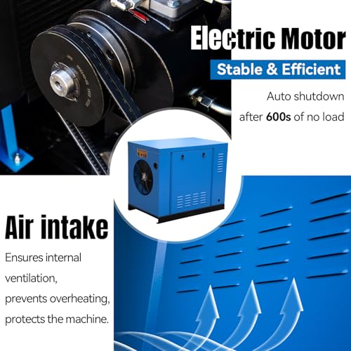 7.5KW 10HP Rotary Screw Air Compressor 230V 3Ph 35CFM - style: PACK7/230V