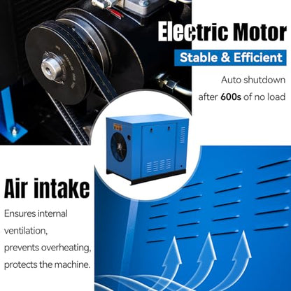 7.5KW 10HP Rotary Screw Air Compressor 230V 3Ph 35CFM - style: PACK7/230V