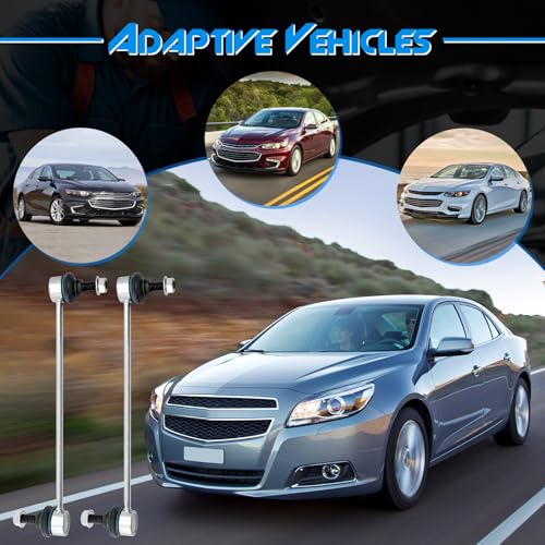 2 Pcs Front Stabilizer Sway Bar Links, Compatible with 2004-2012 Chevy Malibu, 2005-2010 Cobalt, 2006-2011 HHR & 2005-2010 Pontiac G5 G6 Pursuit & 2003-2007 Saturn Ion, 2007-2009 Aura, Replace# K80252