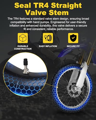 Heavy Duty 4mm Thick Motorcycle Inner Tube Replacement, 110(120)/90-19" Tire Tube Compatible with 4.00-19，110/70-19，110/80-19，110/90-19，110/100-19 - size: 110（120）/90-19