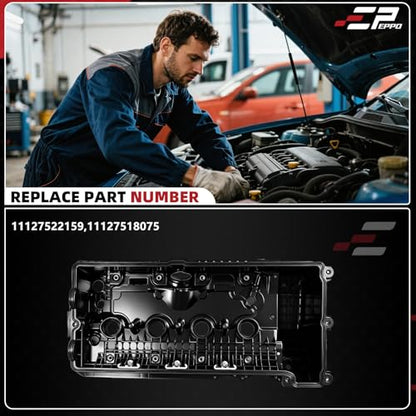 Valve Cover with Gaskets & Bolts 11127522159 for 545i 2004-2005 4.8L - size: 11127522159