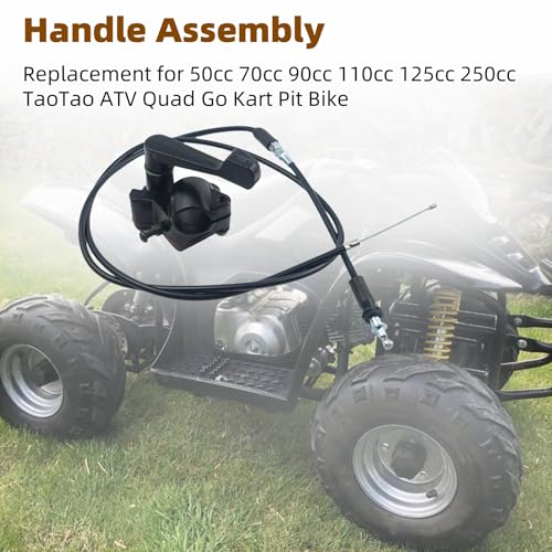 7/8 Inch 22mm Thumb Throttle Cable Accelerator Control Assembly for 50cc 70cc 90cc 110cc 125cc 250cc ATV Mini Quad
