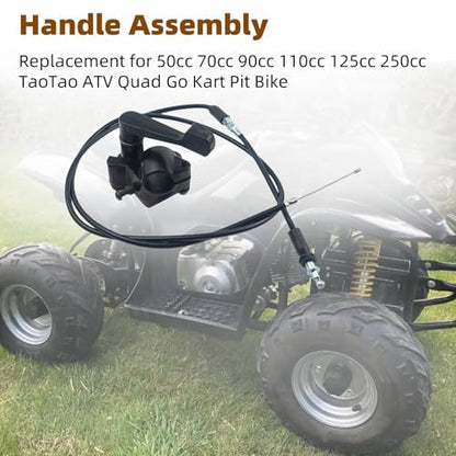 7/8 Inch 22mm Thumb Throttle Cable Accelerator Control Assembly for 50cc 70cc 90cc 110cc 125cc 250cc ATV Mini Quad