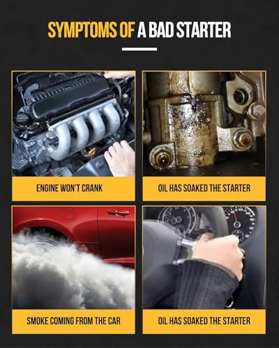 KAC Starter 17775 Compatible with Montero 2001-2006 & Montero Sport 3.0L 1999 2000 2001 2002 2003 2004 MD362207 MD379687 MN176584,1.2 KW,17775N
