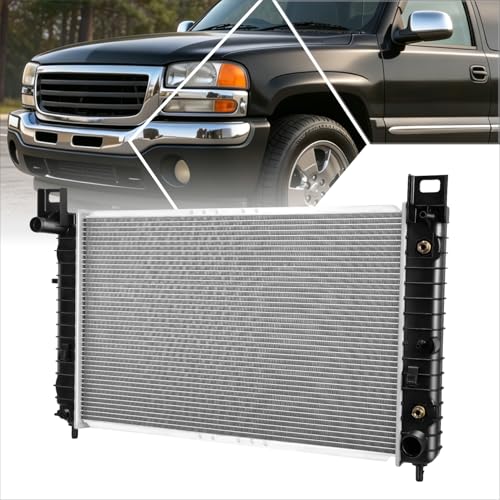 DPI-2334 28" Aluminum Radiator Compatible with 1999-2007 Chevy Silverado GMC Sierra Suburban Yukon Escalade 4.3L 4.8L 5.3L AT, Factory Replacement 1-Row Cooling Radiator - color: 28" 99-07 Silverado/Sierra/Suburban/Yukon/Tahoe