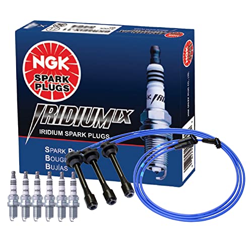 NGK Wire & 6 Iridium IX Spark Plugs Kit For Toyota Avalon Camry Solara 3.0 V6