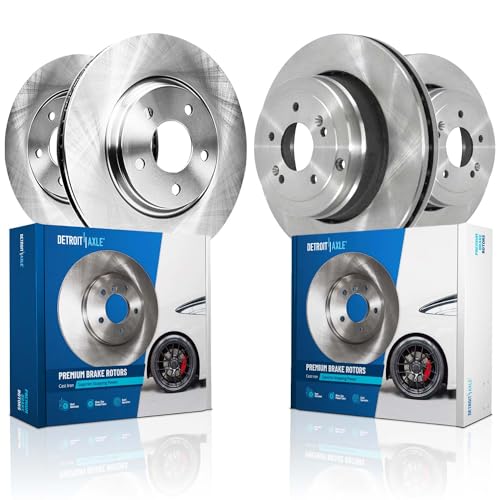 Detroit Axle - Brake Rotors for Hyundai 2010-2016 Genesis Coupe, 13.39" - size: 4R54714/KIT