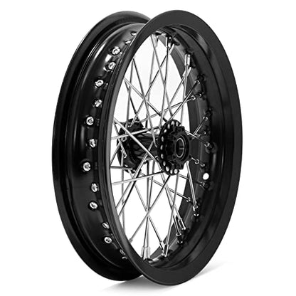 TOFR CNC 12"x2.15" Front Wheel Rim for Sur-Ron Surron Light Bee X LBX - color: Black, size: 12" Front