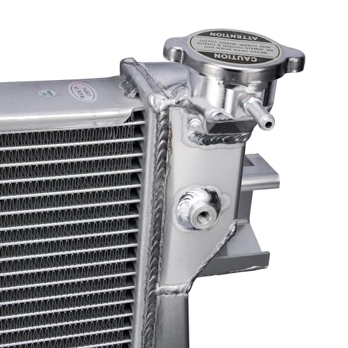 3 Row All aluminum Radiator Compatible with 2004-2009 Dodge Ram 1500/2500/3500 Pickup 5.7L V8 Models (AT) 44mm Core Thickness, Automotive Performance Radiators, Crossflow Radiator