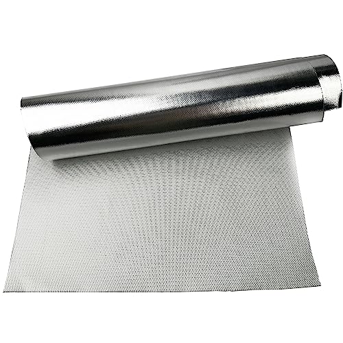 Reflect High-Temperature Heat Reflective Aluminum Fiberglass Shield Protection Barrier Sheet 4 sq ft, 24" x 24" Sheet - color: Silver, size: 24 inches x 24 inches