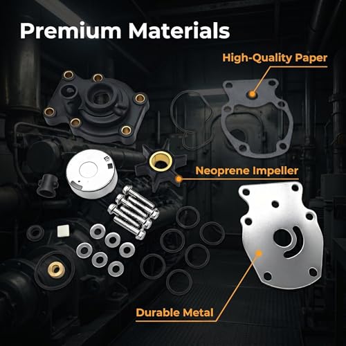 Water Pump Impeller Kit w/Housing 393630 for Johnson Evinrude OMC 20-35HP - size: 393630