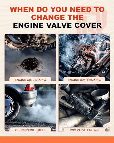 Engine Valve Cover Kit with Gasket & Bolts for 3.5L N-ISSAN I-NFINITI - size: 264996, 264995