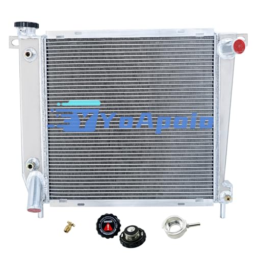 4 Row Aluminum Radiator for 1985-1994 Ford Explorer Ranger Bronco II, Full Performance Aluminium Radiators, Automotive Replacement Radiator