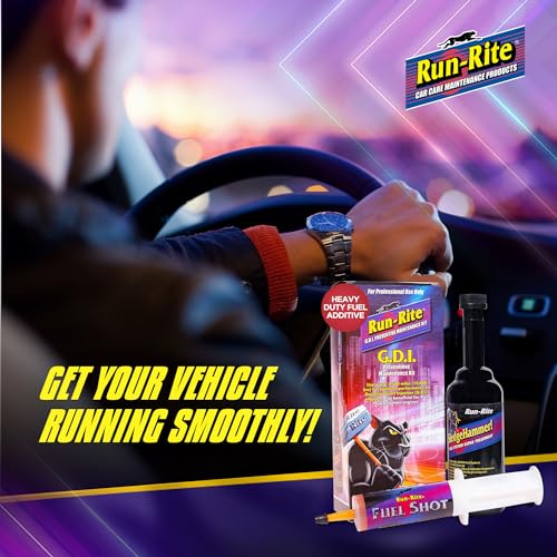 G.D.I Preventive Maintenance Fuel System Cleaner for Gasoline Engines - Heavy Duty Fuel Additive - Gas, Valves, Fuel Injector and Carbon Deposit Cleaner - Enhances Engine Performance 2 Kits