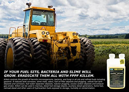 00119 KILLEM BIOCIDE 16 OZ. BOTTLE, TREATS 1920 GALLONS OF DIESEL FUEL PER BOTTLE