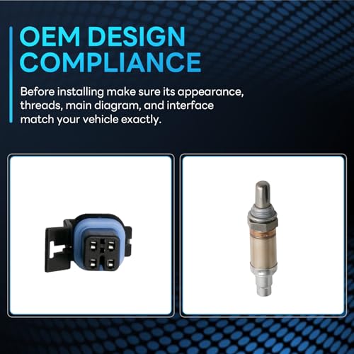 Oxygen Sensor Air Fuel Ratio Compatible with Buick Skylark & Pontiac Sunfire Grand Am & Corvette Malibu & More Replace # 13450 - size: 13450