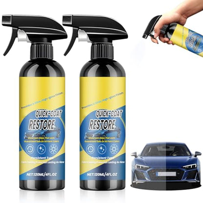 2Pcs Nano Quick Coat Restore Coating Spray, 2026 Advanced Automobile Quick-Acting Coating Agent, Glazing Effects Long-Lasting, Coatingagent Spray With Dust Proof