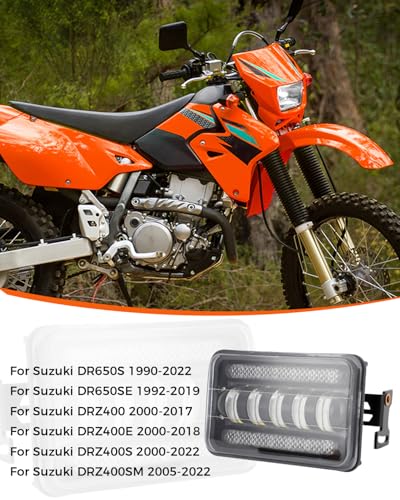 LED Light Bar Headlight Kit for Suzuki DR650S DRZ400 - size: 5-inch square LED headlights