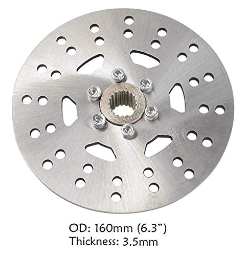 TDPRORear Axle Shaft Kit with 6" Front/Rear Wheels Tires Rims Brake Assembly and Chain & Sprocket Steering Knuckle Kit for Go Kart Quad Trike Drift Bikes