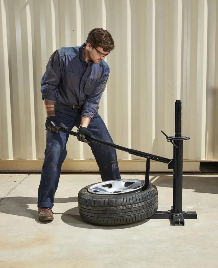 Manual Tire Changer 8"–16" – Heavy Duty Steel Bead Breaker & Mount Demount Tool for Car, Truck, ATV & Trailer Tires – Garage Tire Changing Stand