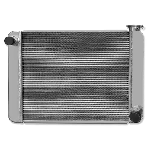 Universal 25" x 19" Aluminum 2 Rows Radiator For GM Chevy SBC BBC - size: 25" x 19"