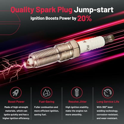 BDFHYK Ignition Coil UF491 and Spark Plug 12578224 for Chevy Malibu HHR
