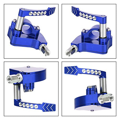7/8 Universal Billet Thumb Throttle Lever Control Assembly CNC ATV Fit for YAMAHA Banshee Raptor 350 660 700 HD TRX 400EX 250R 450R Suzuki LTR450 250 500 LTZ400 250 500R Kawasaki - Blue - color: Blue