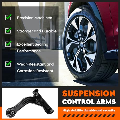 2 Pcs Front Suspension Kit Lower Control Arms with Ball Joint Fit for Ford Escape 2004-2012, for Mazda Tribute 2005-2011 (Not for 2007 Tribute), for Mercury Mariner 2005-2011