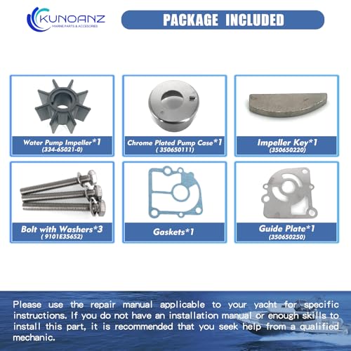 362873220 Water Pump Impeller Kit for Nissan Tohatsu 9.9-20 HP