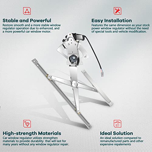 FINDAUTO Power Window Regulator fit for 1991-2001 for Ford for Explorer - size: Front Left