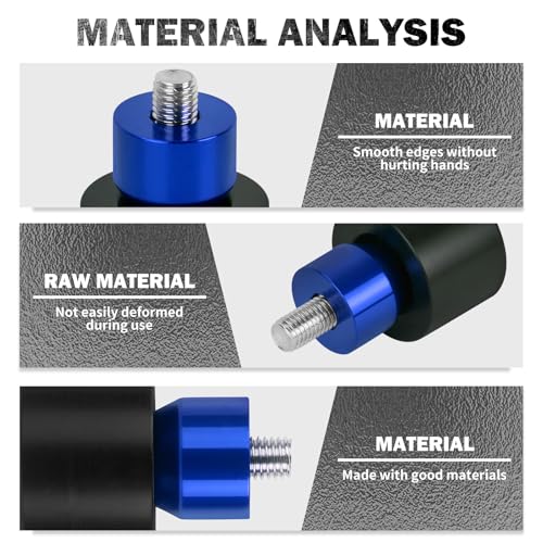 Crash Bar Slider Ends Frame Sliders Fit for Harley M12 Screw - color: #2 Blue