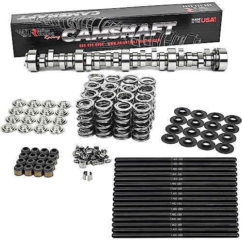 BTR Brian Tooley Racing Stage 2 LS1 Camshaft Kit - Fits 5.7L 6.0L LS2 LS6 LQ4 LQ9 BTR Cam Kit (Cam, Spring Kit Titanium Ret., Chromoly Pushrods) - size: Cam, Spring Kit Titanium Ret., Chromoly Pushrods