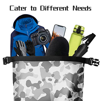 50L Waterproof Motorcycle Saddlebags and 35L Waterproof Backpack for Men and Women - Heavy Duty Roll-Top Floating Dry Bag Backpack for Kayaking, Boating